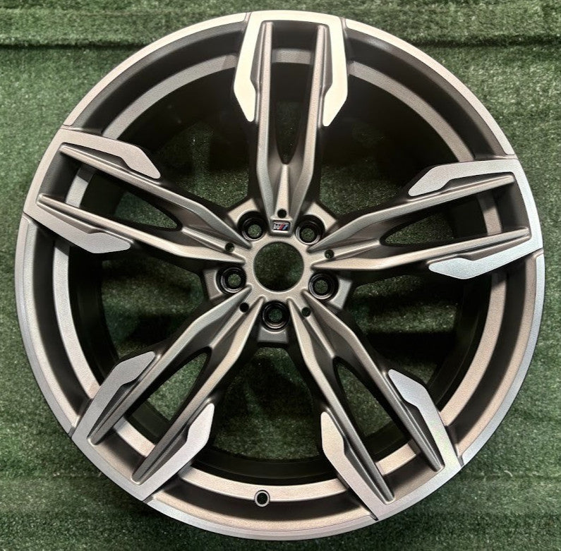 21" x 8.5" FRONT BMW X3 X4 2018-2024 Factory OEM Wheel Rim 86364 CNC Charcoal