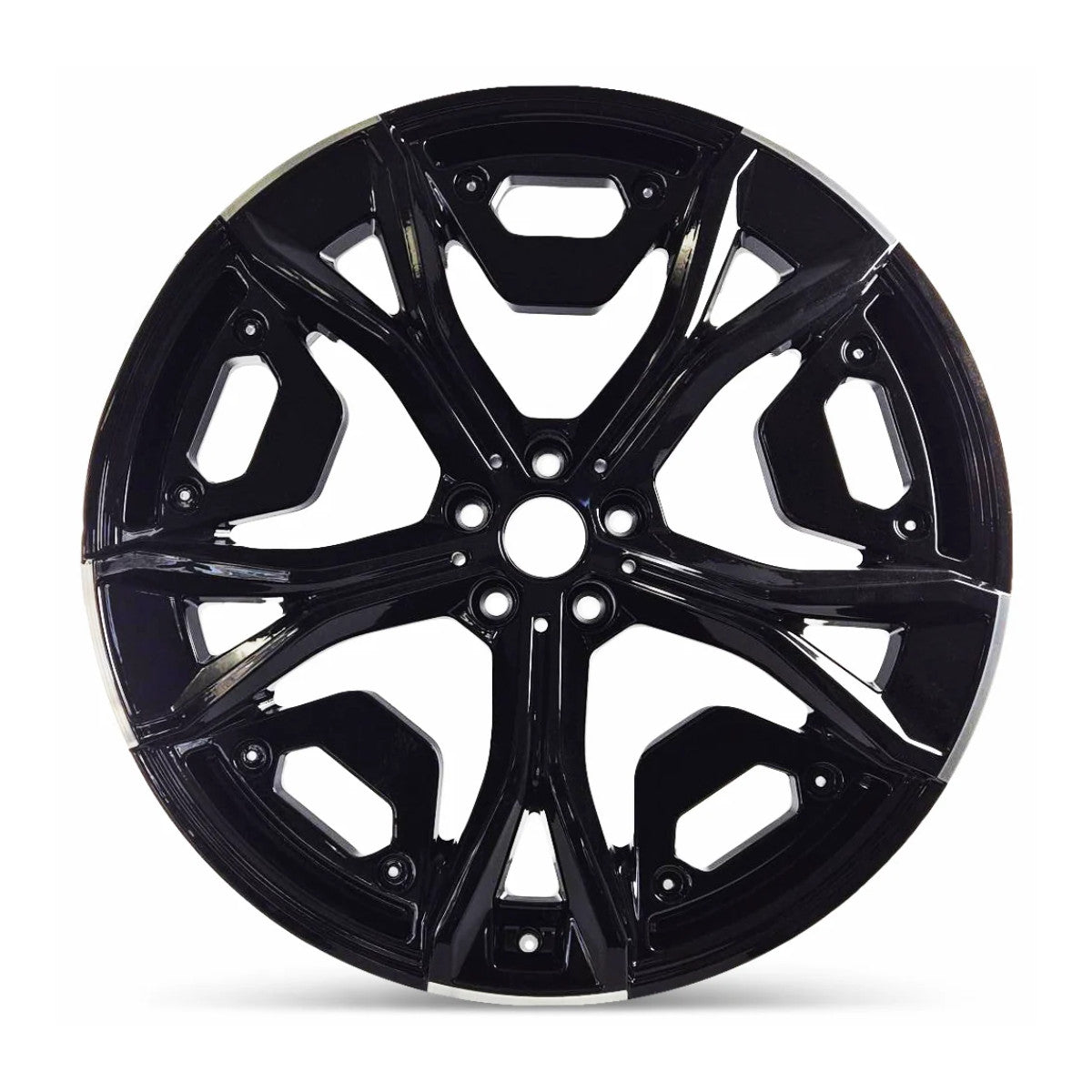 BMW IX 2022 2023 2024 2025 86623 aluminum OEM rim 22 x 9.5 CNC Black Flange