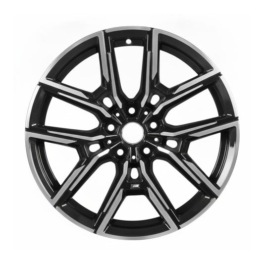 BMW 430I M440I 22 23 24 25 86636 aluminum OEM rim 19 x 8.5 CNC Black FRONT
