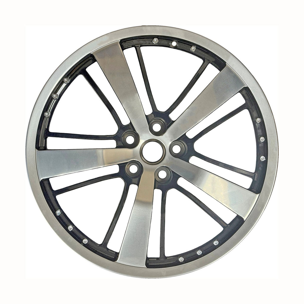 21" x 8.5" Chevrolet Camaro 2010 2011 Front OEM Wheel Rim Polished Black 05467