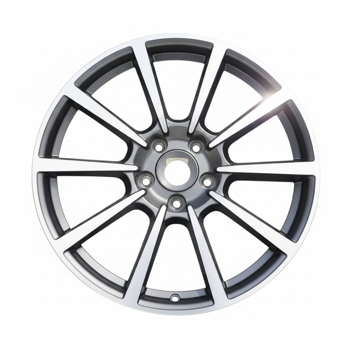 Porsche 911 2012 67426 aluminum OEM wheel rim 20 x 11 CNC Charcoal Rear