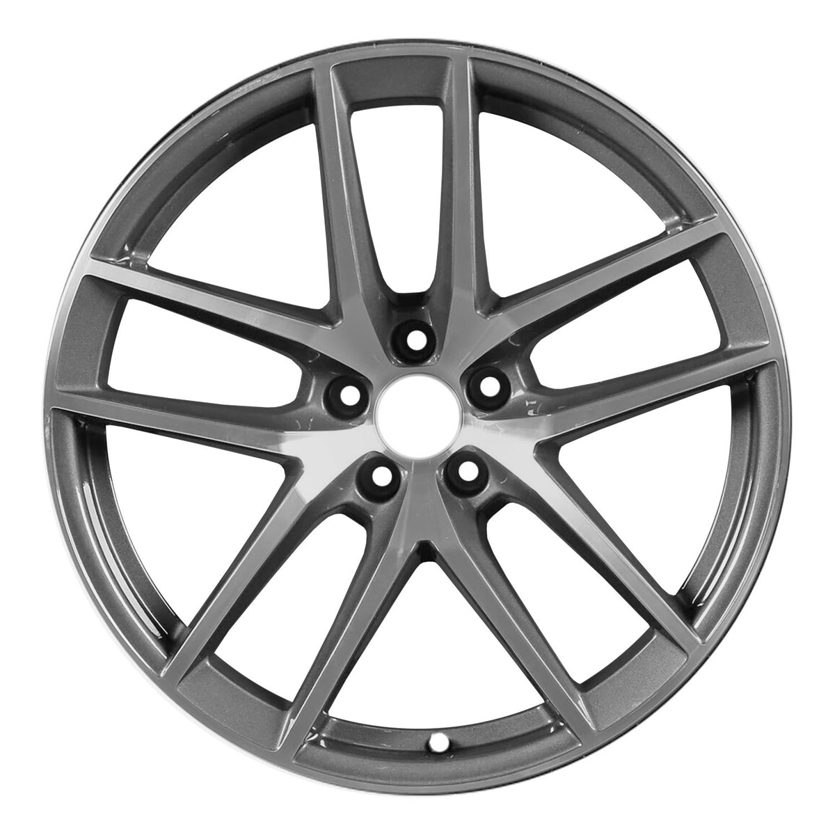 20" x 9" Porsche Macan 2022 Front Factory OEM Wheel Rim Machined Charcoal 67343