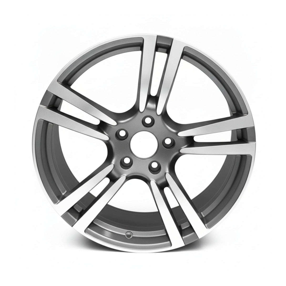 Porsche Panamera 11 - 13 67415 aluminum OEM wheel rim 20 x 9.5 Polish/Char Front
