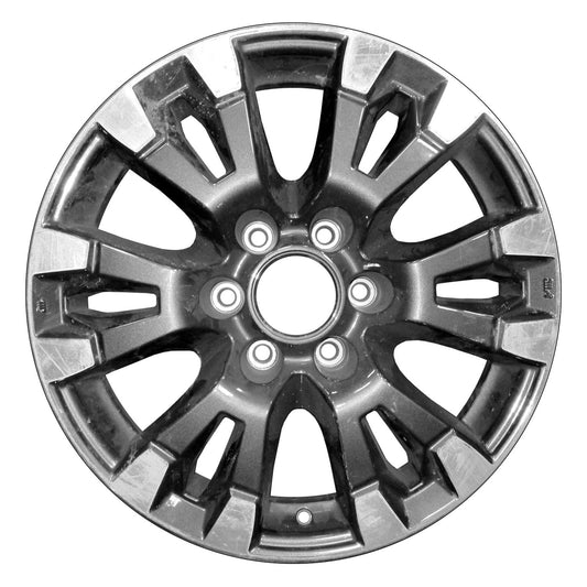 18" x 8" Nissan Titan Pickup 2017 Factory OEM Wheel Rim Machined Charcoal 62751