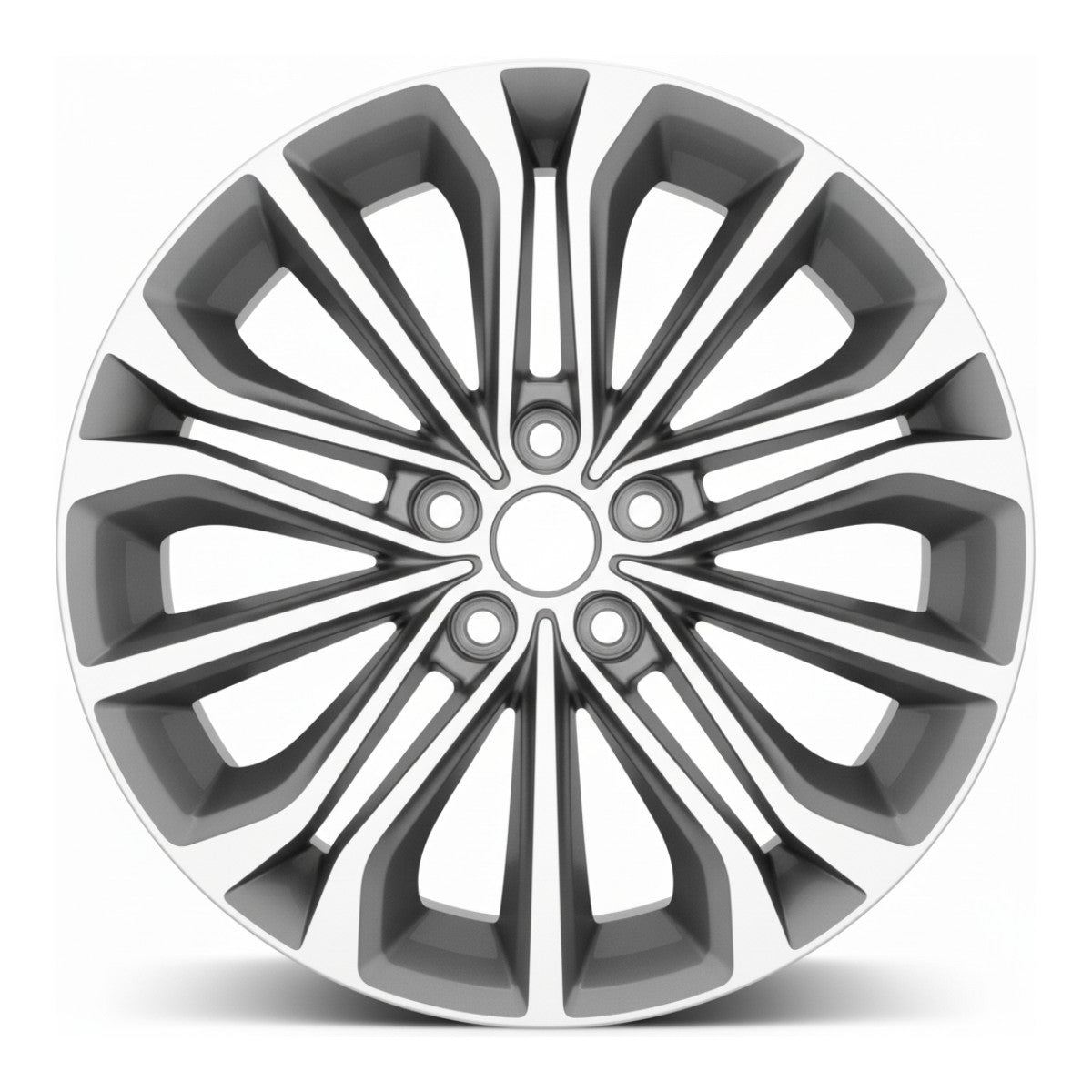 Hyundai Genesis G80 15 16 17 18 70870 aluminum OEM wheel rim 18 x 8 CNC Charcoal
