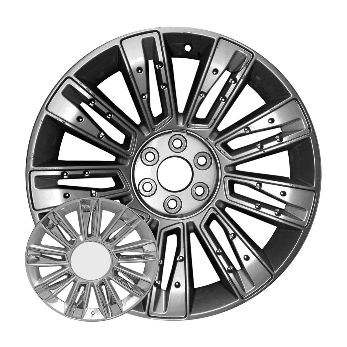 22" x 9" Cadillac Escalade ESV 2015 2016 2017 Factory OEM Wheel Rim Silver 04740