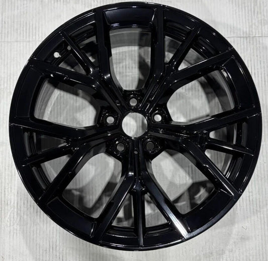 BMW M850i 840i 19 20 21 22 23 24 86248 aluminum OEM rim 19 x 9 REAR GLOSS BLACK