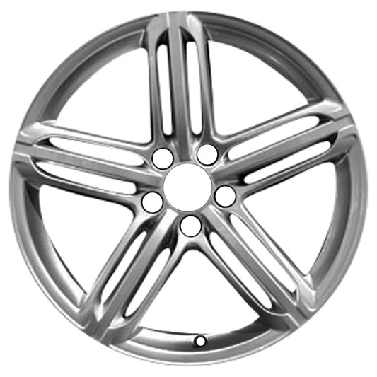 2009-2013 Audi A3 18x7.5" Bright Hyper Silver OEM Wheel Rim 58860