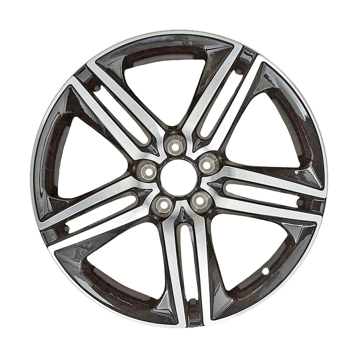 19" x 8" Honda Accord Sedan 2016 2017 Factory OEM Wheel Rim Machined Black 64083
