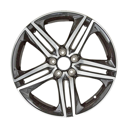 19" x 8" Honda Accord Sedan 2016 2017 Factory OEM Wheel Rim Machined Black 64083