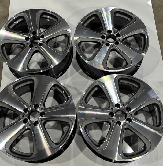 SET 19x8 Mercedes GLC350e GLC300 2016- 2023 OEM Wheel Rim A2534011000 Charcoal