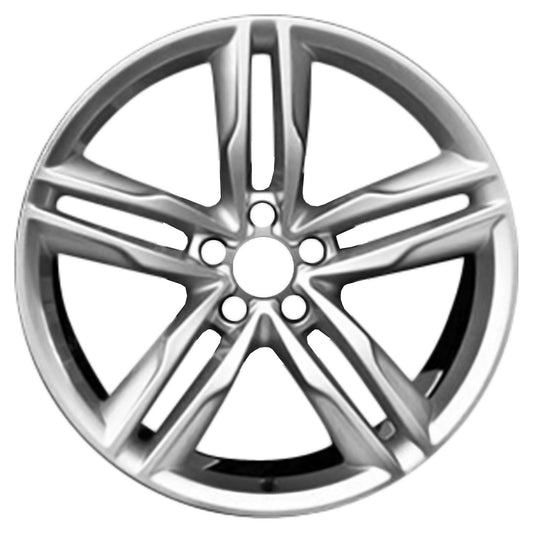 2013-2018 Audi S7 20x9" Painted Bright Silver OEM Wheel Rim 58921