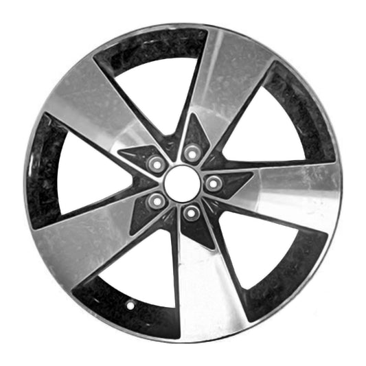 19" x 7.5" Volvo Xc40 2019 2020 2021 Factory OEM Wheel Rim Machined Black 70463