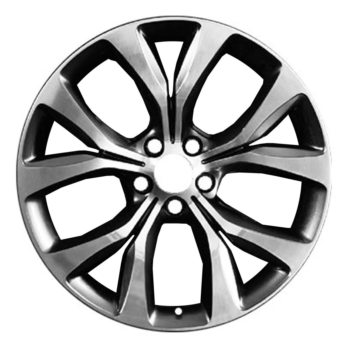 19" x 8" Chrysler 200 Sedan 2015 2016 2017 OEM Wheel Rim Polished Charcoal 02515
