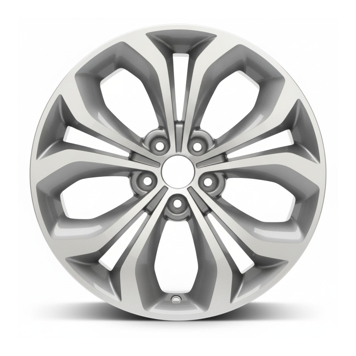 Hyundai Santa Fe 13 14 15 16 70854 aluminum OEM wheel rim 19 x 7.5 CNC Charcoal
