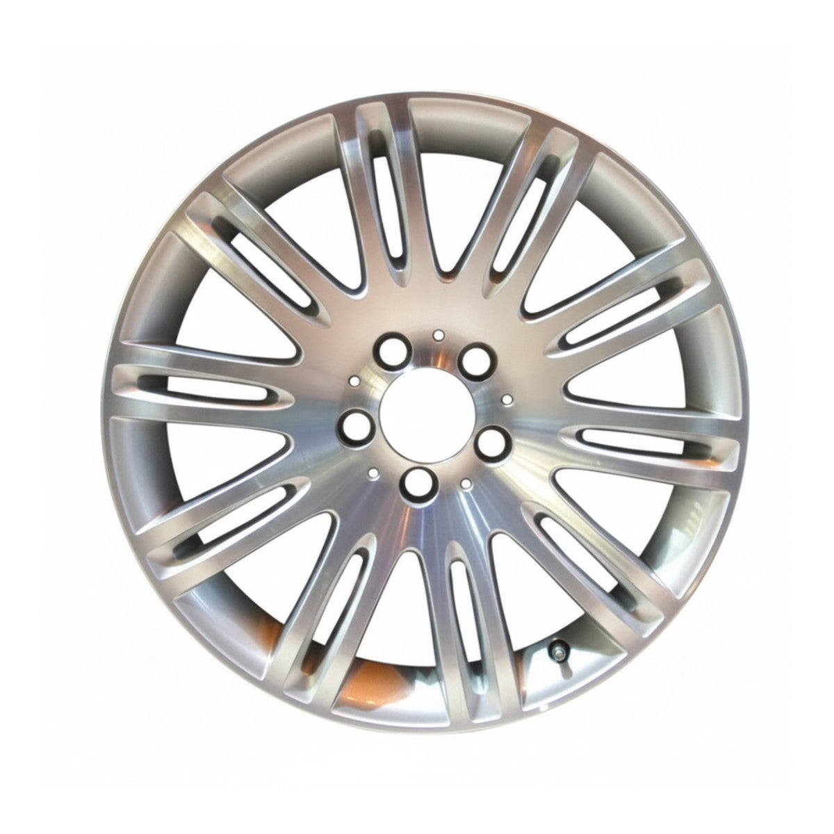 Mercedes E350 E550 07 08 09 65432 aluminum OEM wheel rim 18 x 8.5 CNC Silver