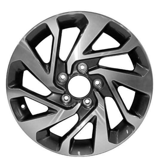 16" x 7" Honda Civic Sedan 2016 Factory OEM Wheel Rim Machined Charcoal 64095
