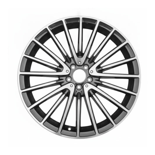 Mercedes S500 S580 21 22 23 24 25 65605 aluminum OEM rim 21 x 9 CNC Black FRONT
