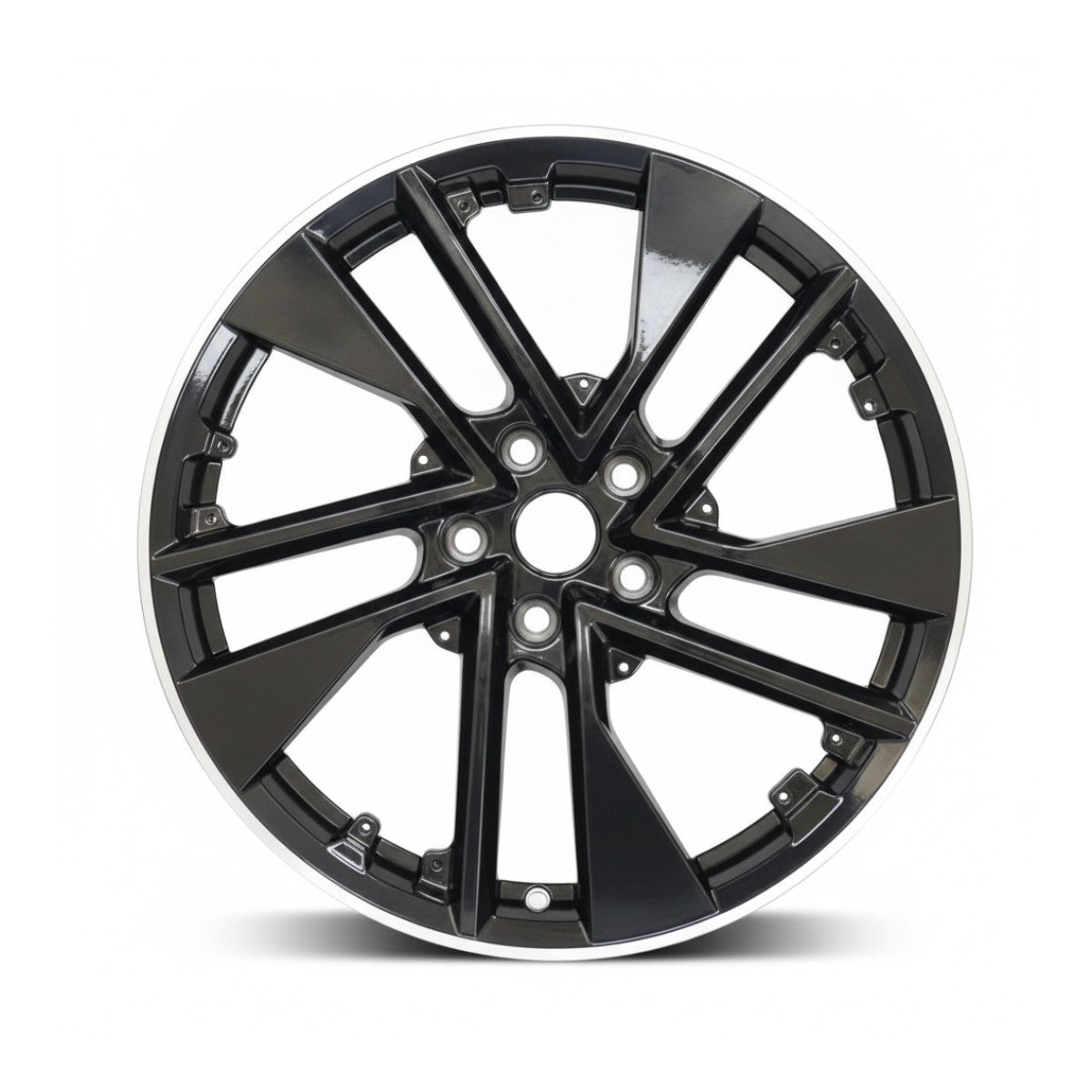 Audi RS E-Tron GT 22 23 24 12115 aluminum OEM rim 21 x 11.5 Polished Black REAR