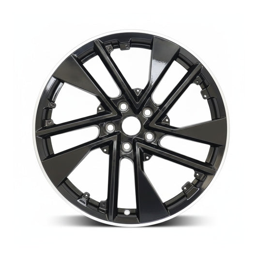 Audi RS E-Tron GT 22 23 24 12115 aluminum OEM rim 21 x 11.5 Polished Black REAR