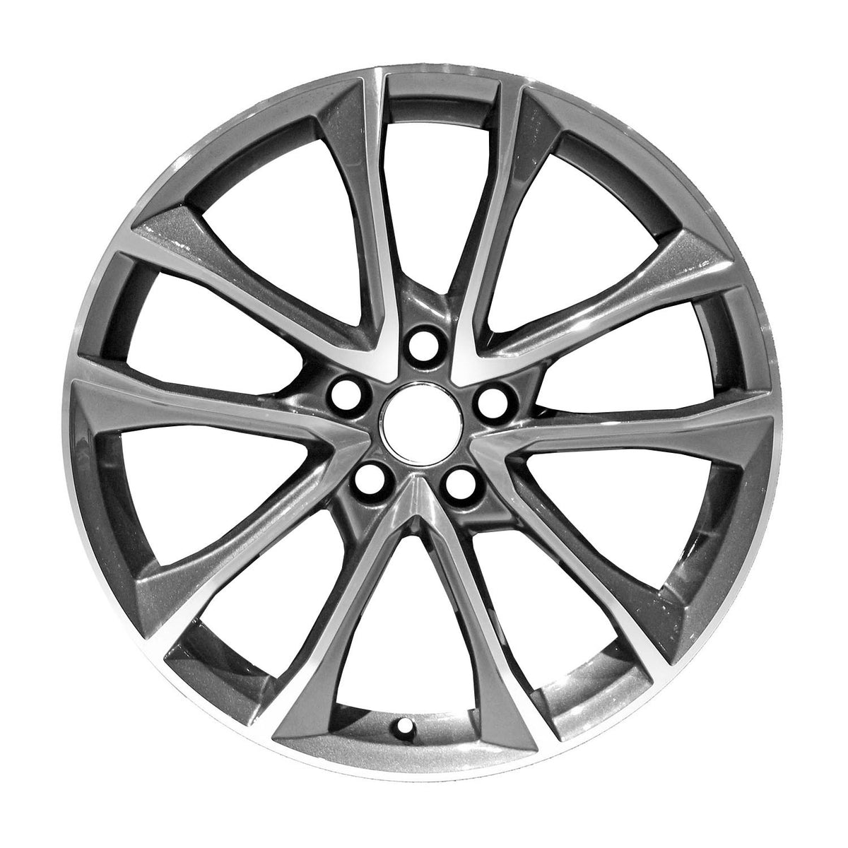 2018-2019 Audi S4 19x8.5" Machined Medium Charcoal OEM Wheel Rim 59033