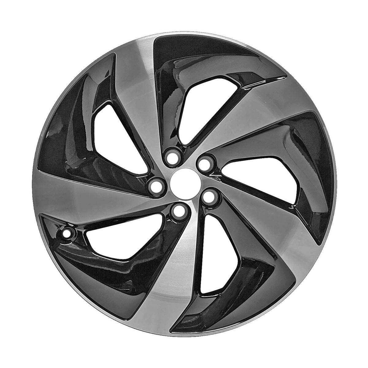 19" x 8.5" Jaguar F Type 2021 2022 Factory OEM Wheel Rim Machined Black 60032
