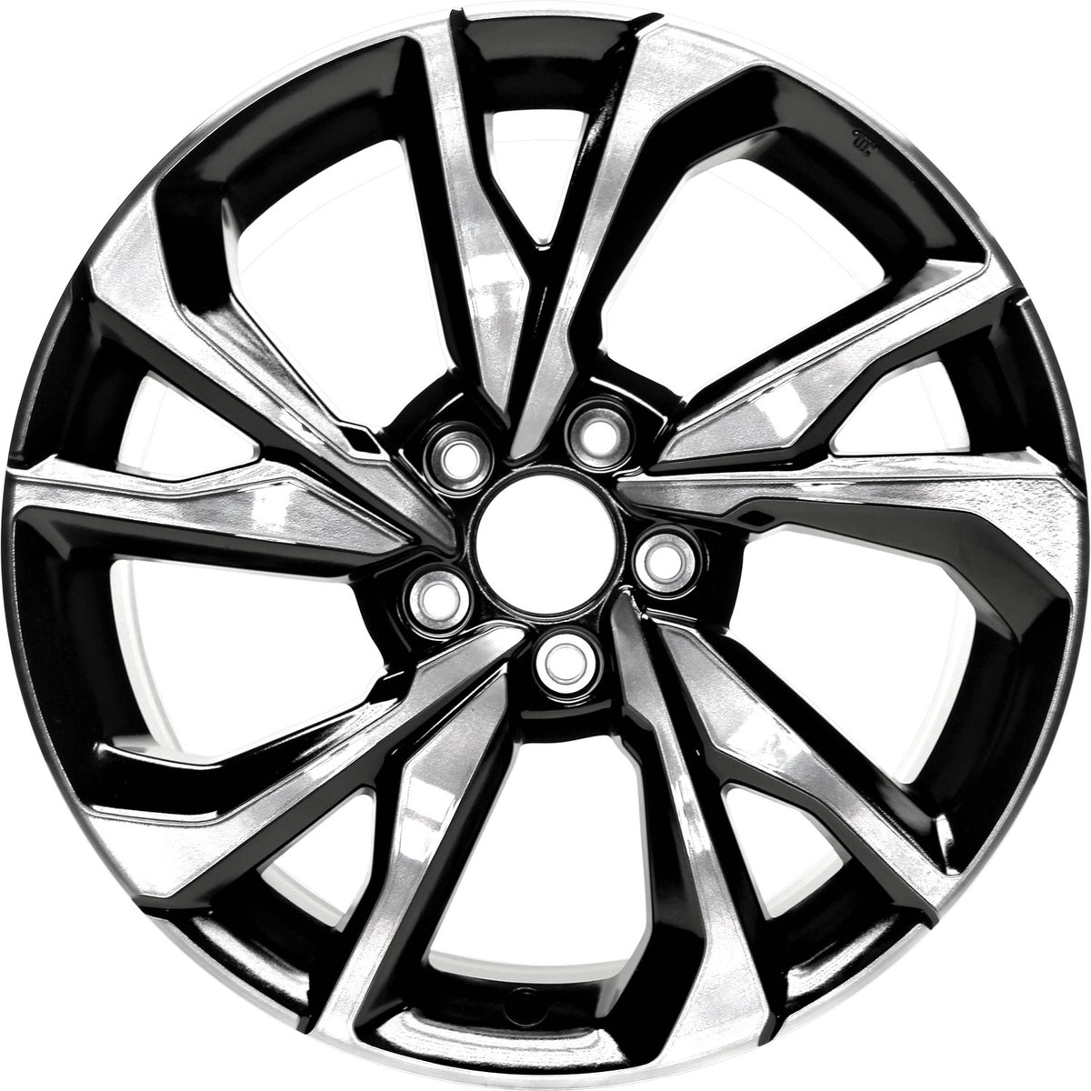 18" x 8" Honda Civic Sedan 2017 2018 Factory OEM Wheel Rim Machined Black 64108