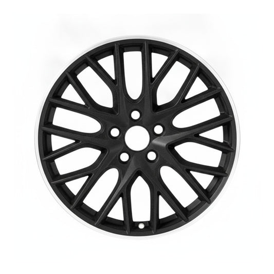 Porsche Panamera 17-23 67500 aluminum OEM wheel rim 21 x 9.5 Black Flange Front
