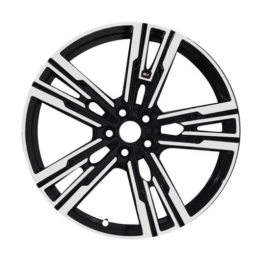 21" x 9" BMW I7 2023 2024 2025 Front Factory OEM Wheel Rim Machined Black 71532