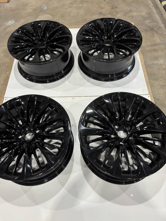 Set 20"x8.5" Lexus LS500 LS500h 2018-2024 Factory OEM Wheels Rim 74370 Gloss BLK