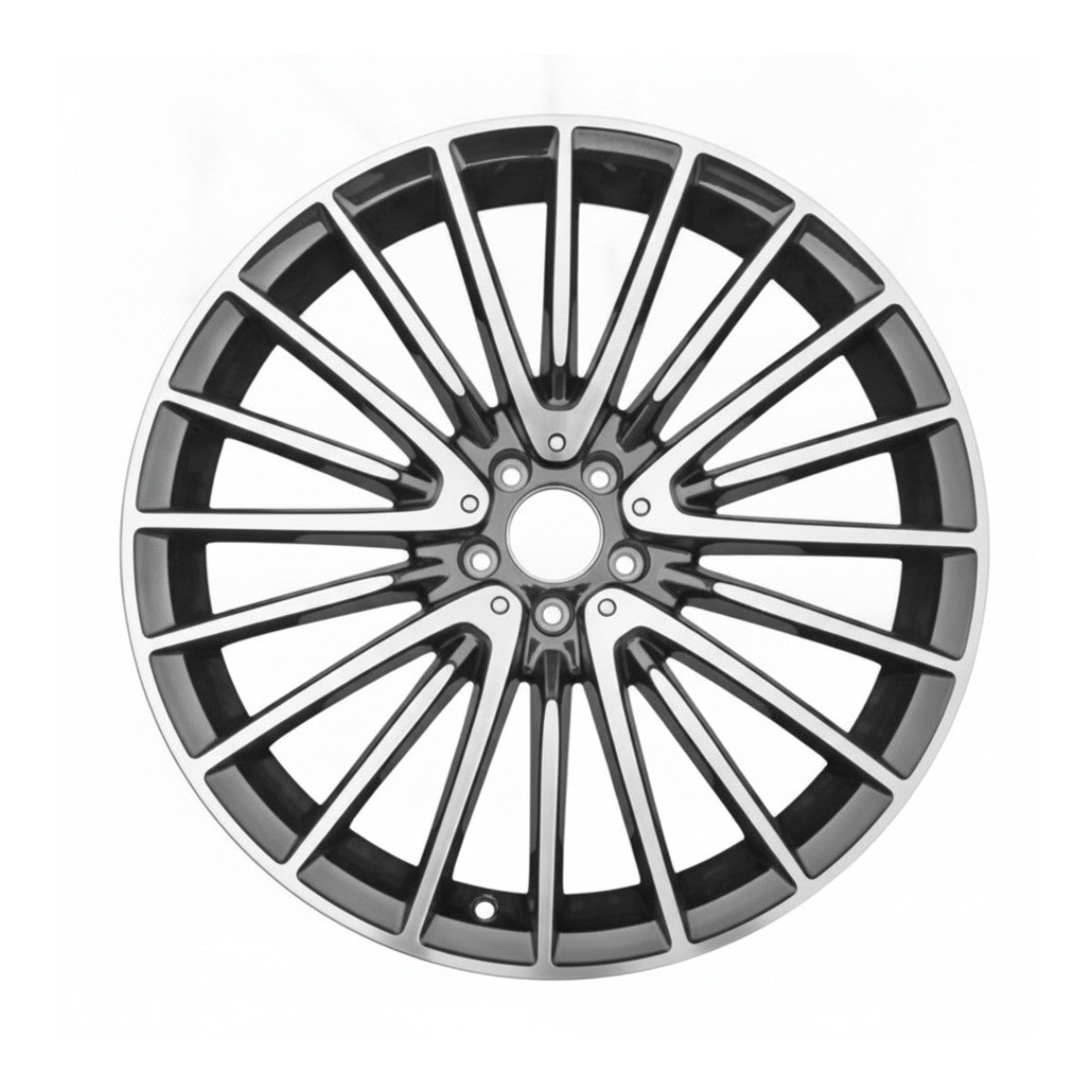 Mercedes S500 S580 21 22 23 24 25 65606 aluminum OEM rim 21 x 10 CNC Black REAR