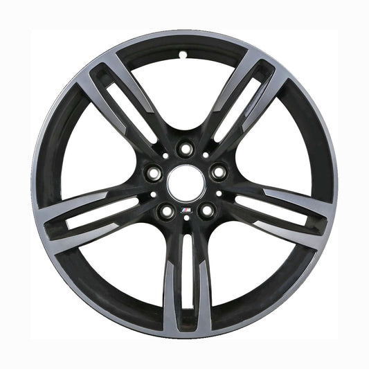 19" x 10" BMW M4 2015 2016 2017 Rear Factory OEM Wheel Rim Machined Black 86095