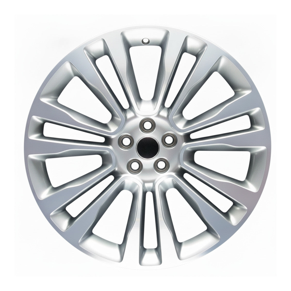 Lincoln MKX 2016 2017 2018 10077 OEM rim 21 x 9 CNC Silver w/ Black Primer
