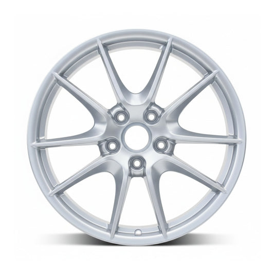 Porsche 911 2012 67422 aluminum OEM wheel rim 20 x 11 Hyper Silver REAR