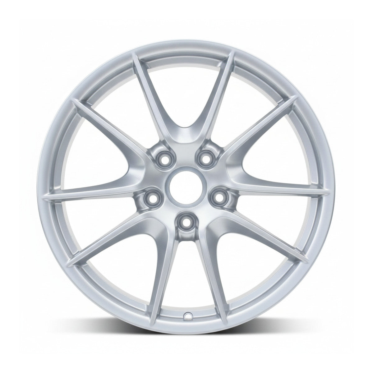 Porsche 911 2012 67422 aluminum OEM wheel rim 20 x 11 Hyper Silver REAR