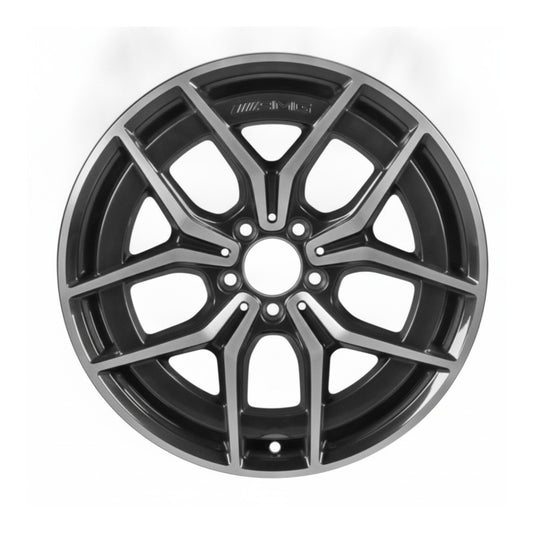 Mercedes E350 E450 65582 aluminum OEM rim 19 x 8 CNC Black