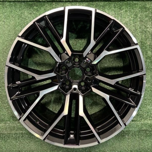 20" x 8" FRONT BMW 840i M850i 2023 Factory OEM Wheel Rim 95597 Machined Black