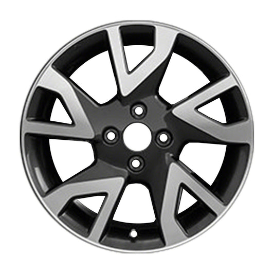 16" x 6" Nissan Versa Sedan 2016 Factory OEM Wheel Rim Machined Charcoal 62780