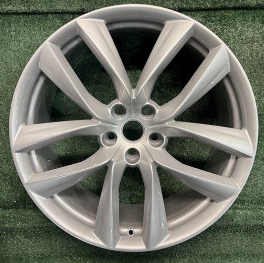 21" x 9" REAR Tesla Model S 2018 Silver Factory Alloy OEM Wheel Rim 96561