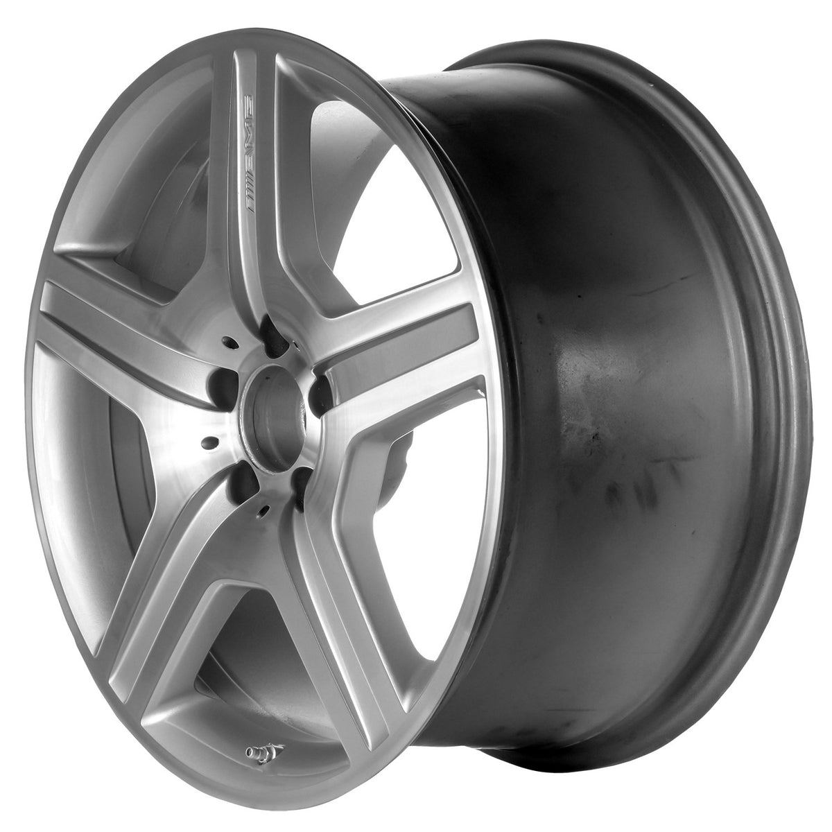 19" x 9.5" Mercedes-Benz Cl550 2007 2008 Rear OEM Wheel Rim Polish Silver 85022