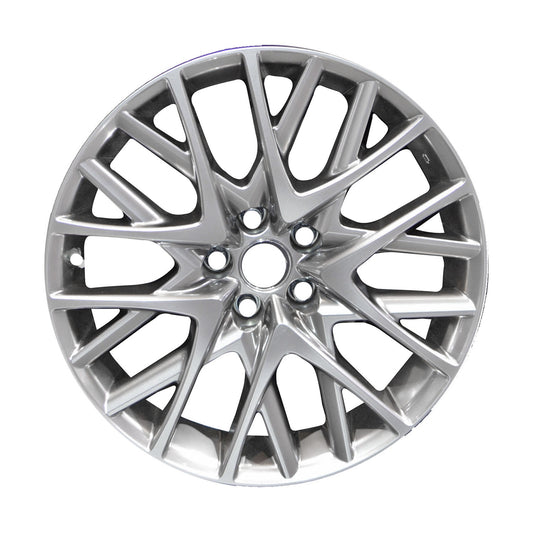 19" x 8" Lexus Rc350 2015 Front Factory OEM Wheel Rim Hyper Silver 74315