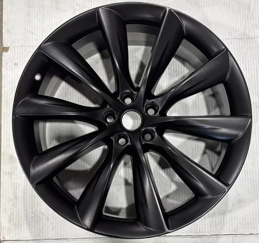 22x9 Front Tesla Model X Turbine 2016-2021 OEM Wheel Rim 102724600B 97771 Black