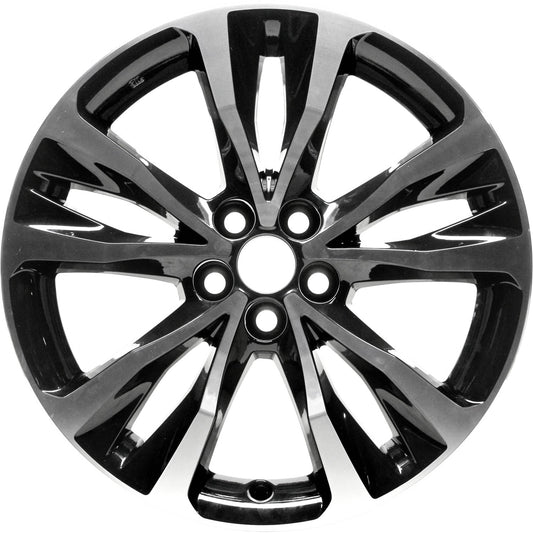 17" x 7" Toyota Corolla Sedan 2017 Factory OEM Wheel Rim Machined Black 75208