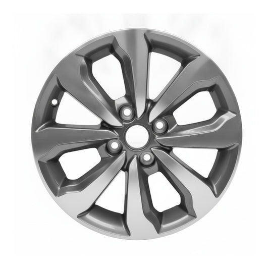 Kia Rio 2021 2022 2023 74835 aluminum OEM wheel rim 15 x 5.5 CNC Charcoal