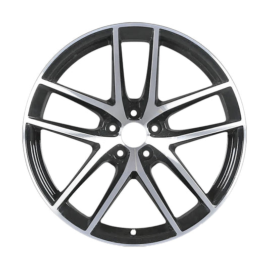20" x 9" Porsche Macan 2022 Front Factory OEM Wheel Rim Machined Black 67343