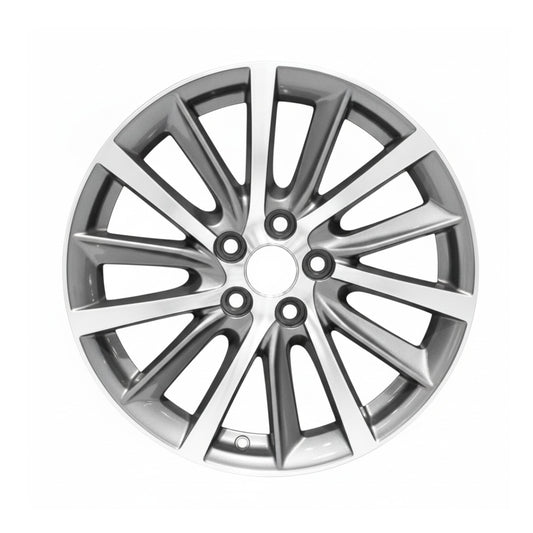 Toyota Highlander 2017 2018 2019 75214 aluminum OEM rim 18 x 7.5 CNC Charcoal