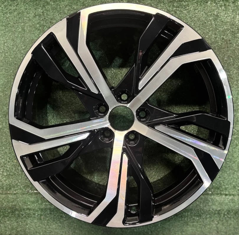 19" x 8" Volvo S60 V60 2023 2024 Factory OEM Wheel Rim 70541 CNC Black Blemishes