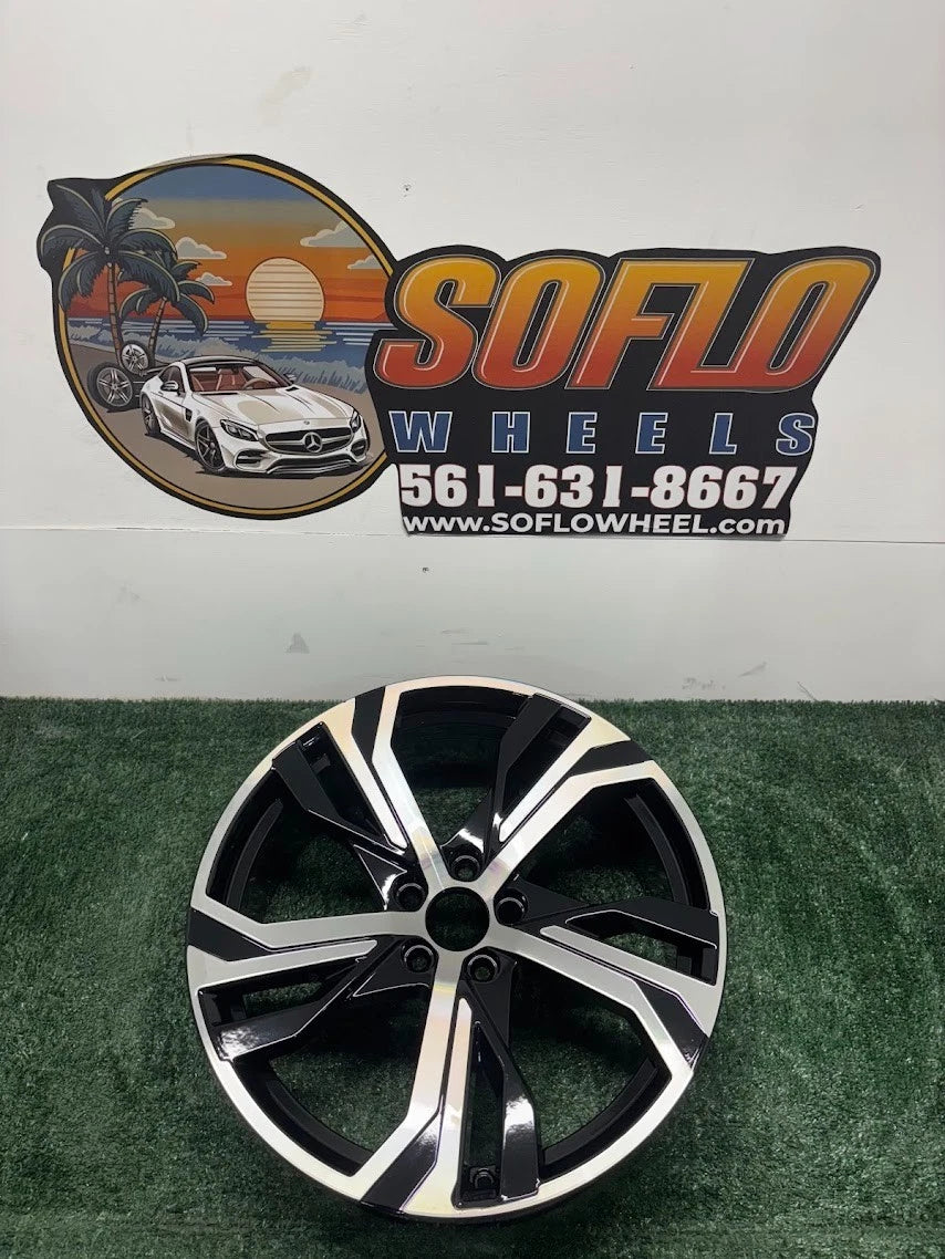 19" x 8" Volvo S60 V60 2023 2024 Factory OEM Wheel Rim 70541 CNC Black Blemishes