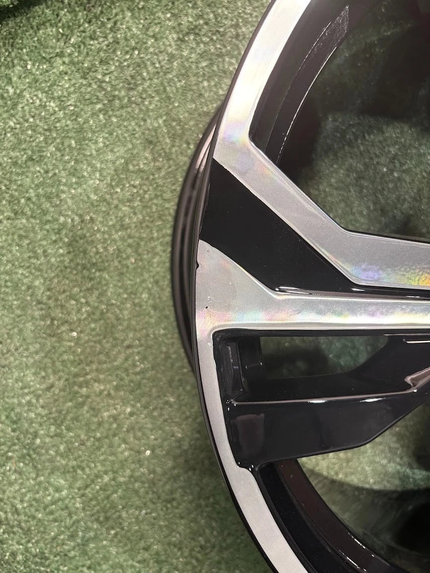 19" x 8" Volvo S60 V60 2023 2024 Factory OEM Wheel Rim 70541 CNC Black Blemishes