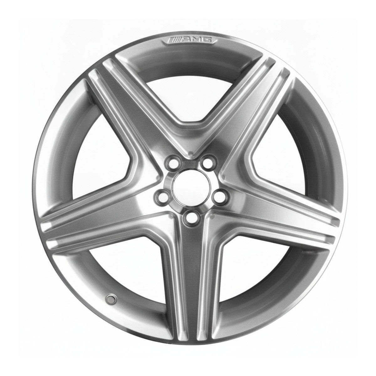 Mercedes ML63 AMG ML350 ML550 2010 98113 aluminum OEM rim 21 x 9 CNC Silver FRON
